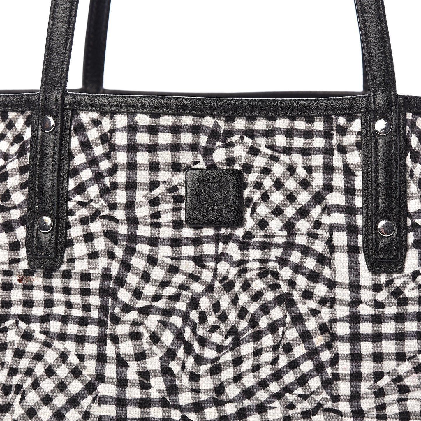 Visetos Medium Reversible Shopper Tote Black