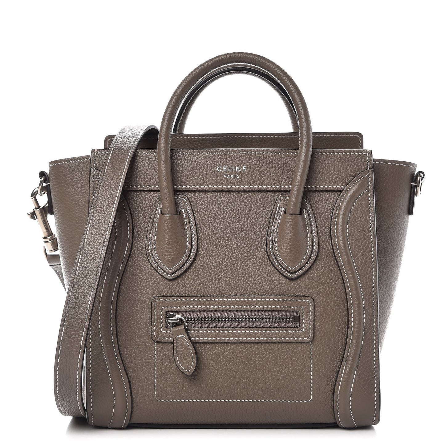 Drummed Calfskin Nano Luggage Souris