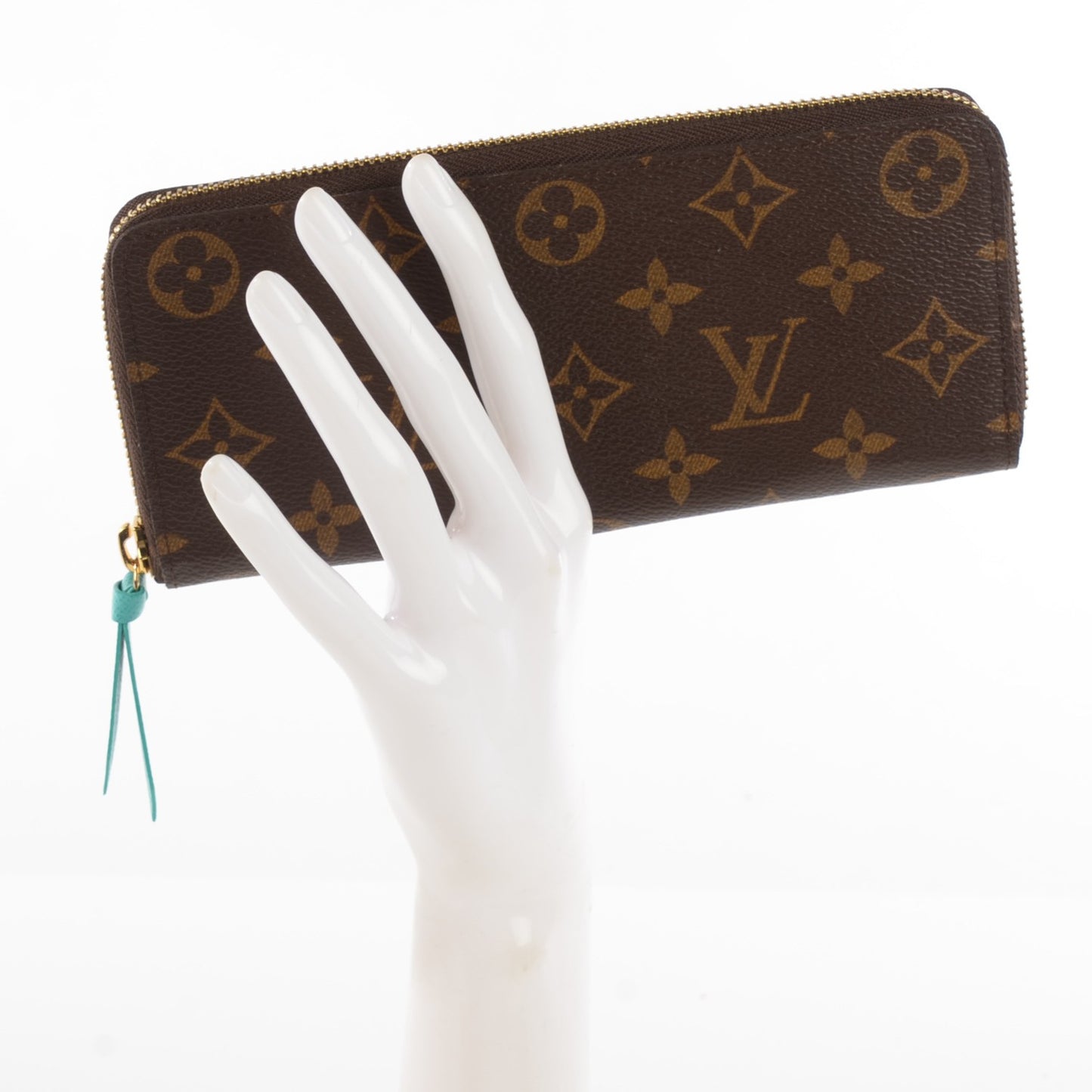 Monogram Clemence Wallet Turquoise