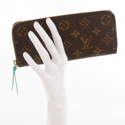 Louis Vuitton Monogram Clemence Wallet Turquoise 2 of 7