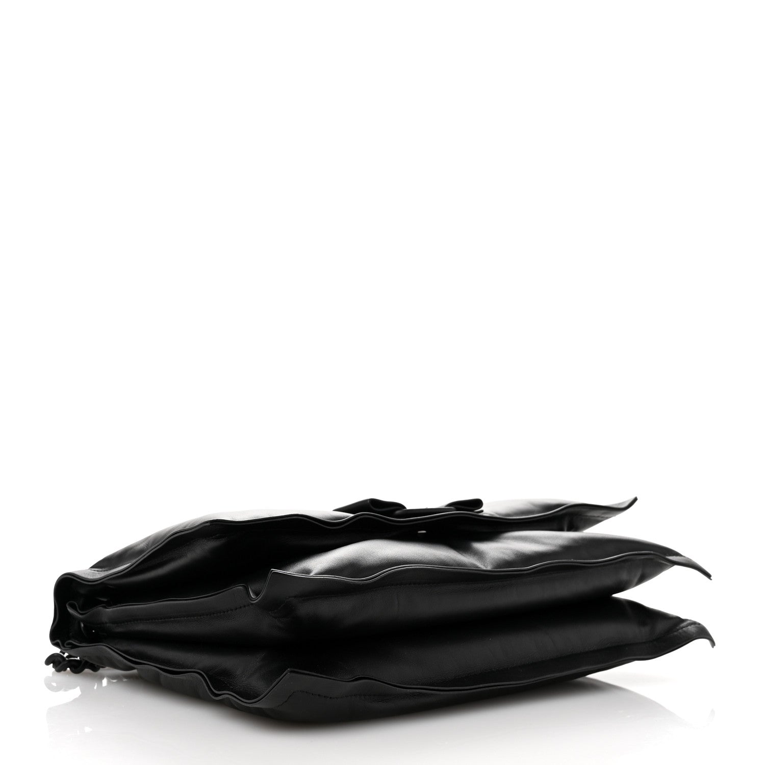 Salvatore Ferragamo Calfskin Medium Viva Bow Shoulder Bag Black