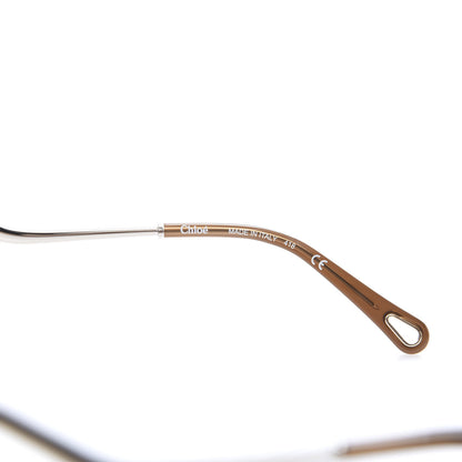 Chloe Oversize Round Sunglasses CE153S Silver Brown 6 of 7