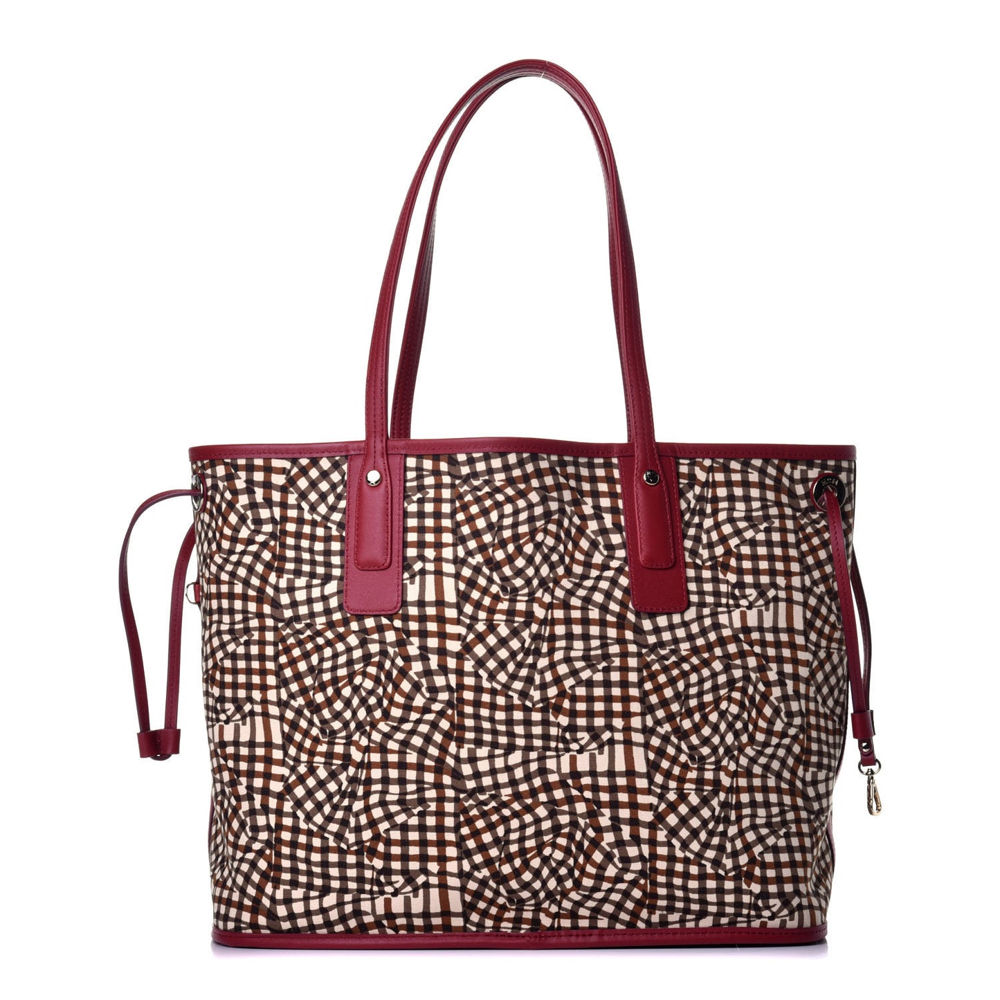 Visetos Medium Liz Reversible Shopper Tote Beige Red
