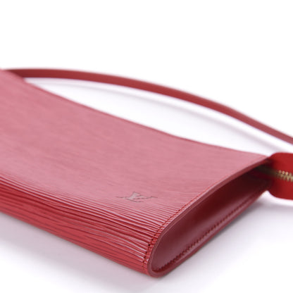 Louis Vuitton Epi Pochette Accessories 24 Castillan Red 7 of 11