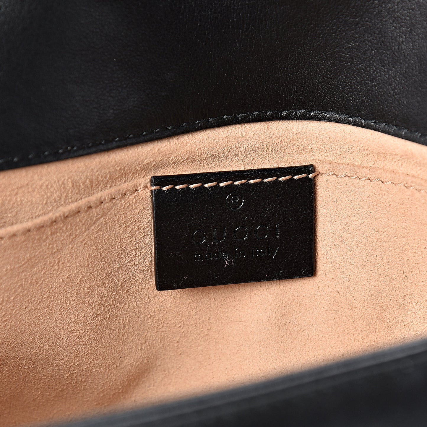 Calfskin Matelasse Mini GG Marmont Shoulder Bag Black