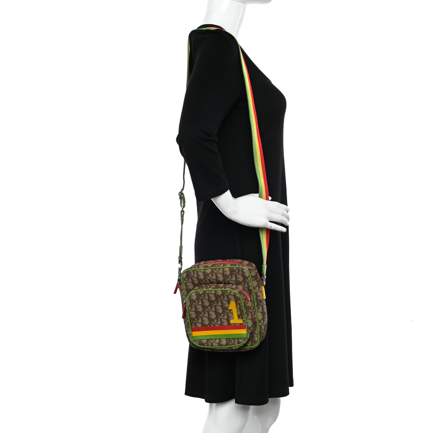 Christian Dior Monogram Rasta Crossbody Beige 2 of 15