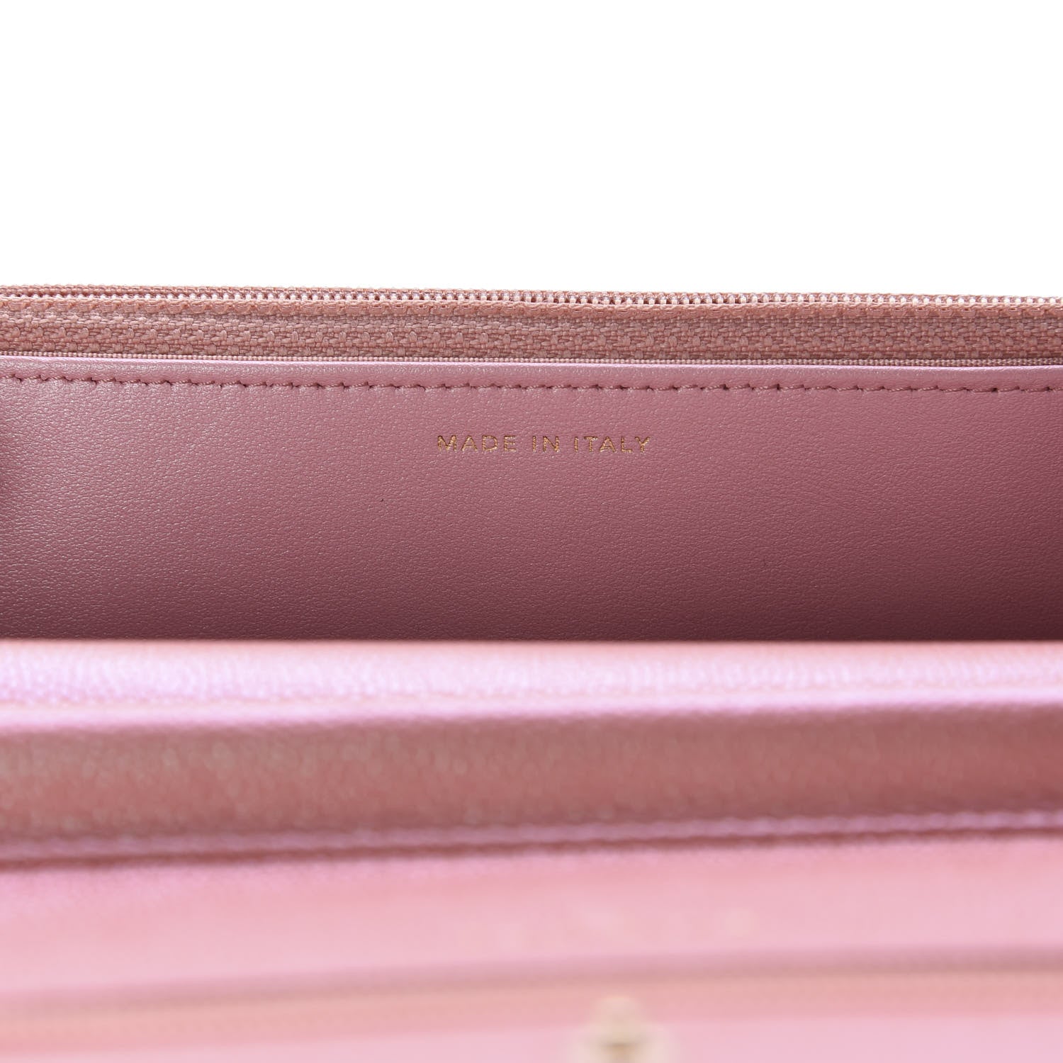 Chanel Iridescent Caviar Quilted Wallet on Chain WOC Pink 9 of 12