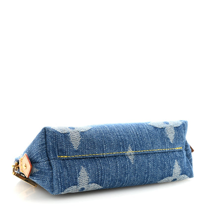 Louis Vuitton Denim Giant Monogram Pochette Cosmetique PM Denim Blue 4 of 6