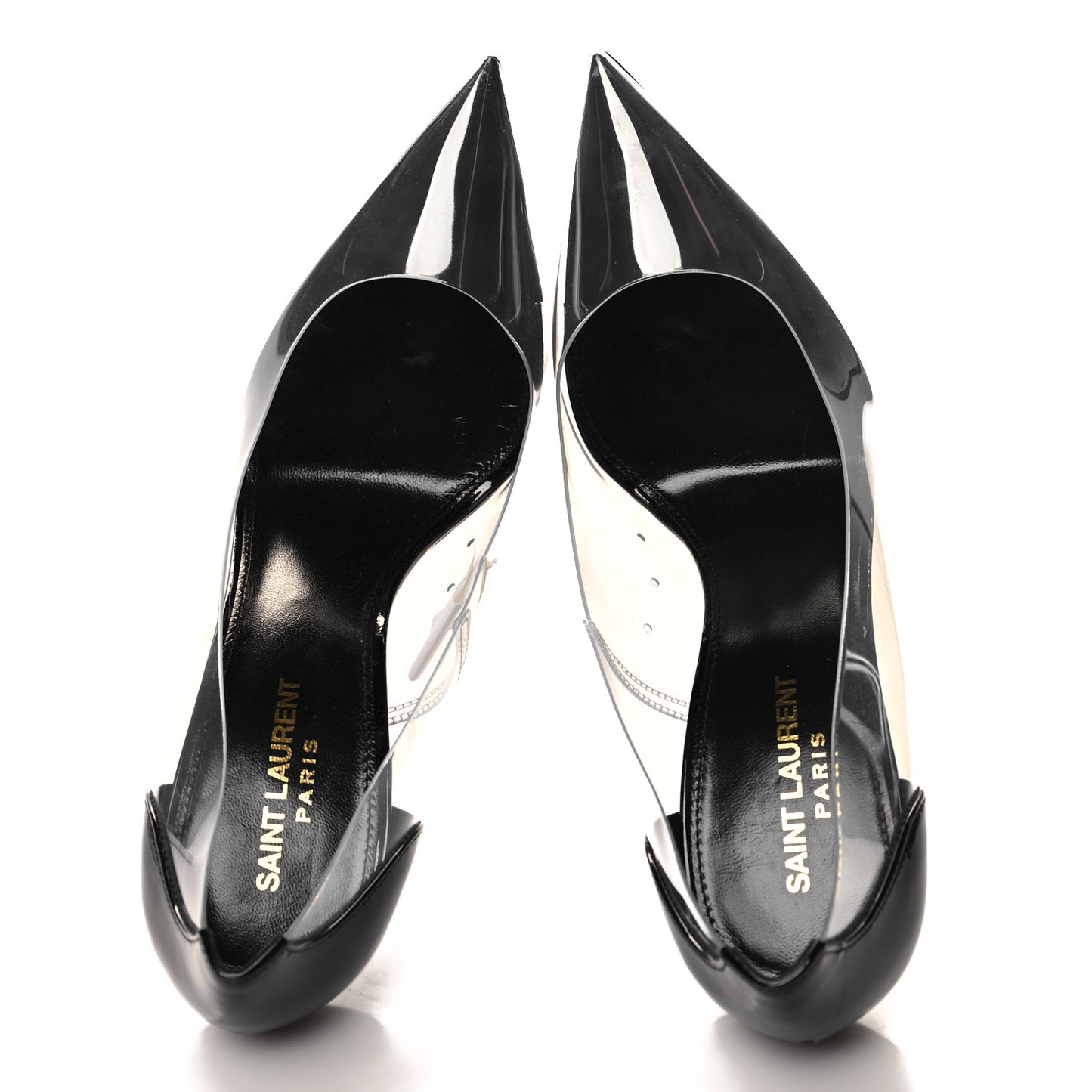 Patent Calfskin PVC Opyum 110 Pump 40 Black Transparent