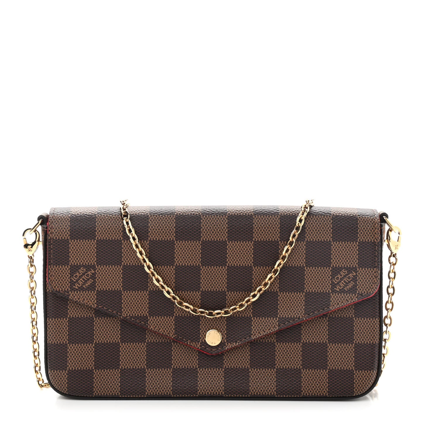 Damier Ebene Pochette Felicie Chain Wallet