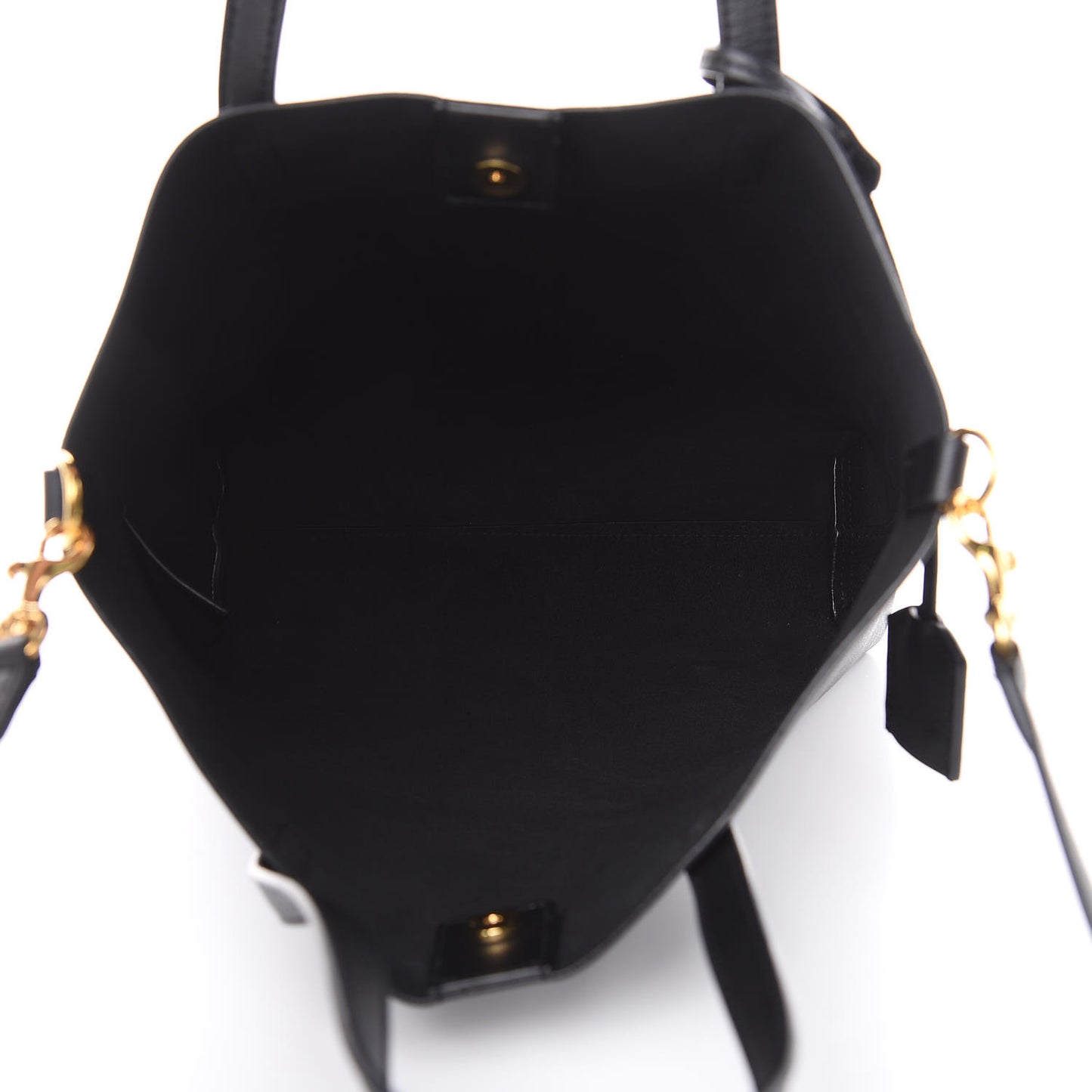 Calfskin Toy Shopping Tote Black