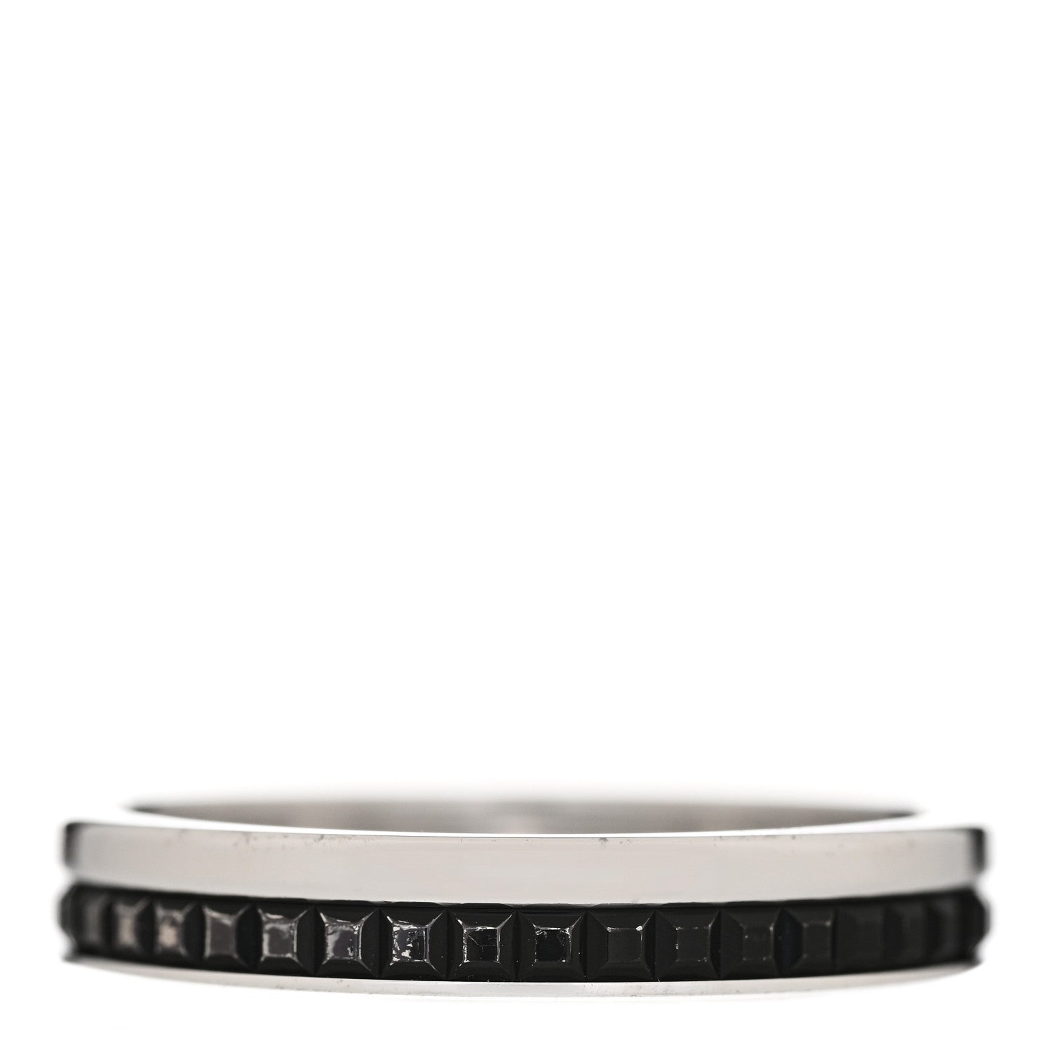 Boucheron 18K White Gold PVD Quatre Black Edition Wedding Band Ring 63 10.25 3 of 9