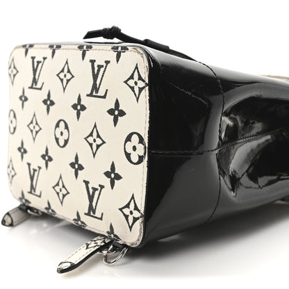 Louis Vuitton Patent Monogram Hot Springs Backpack Black White 9 of 9