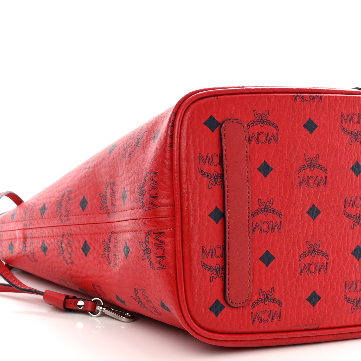 MCM Visetos Large Liz Reversible Shopper Tote Ruby Red 11 of 20