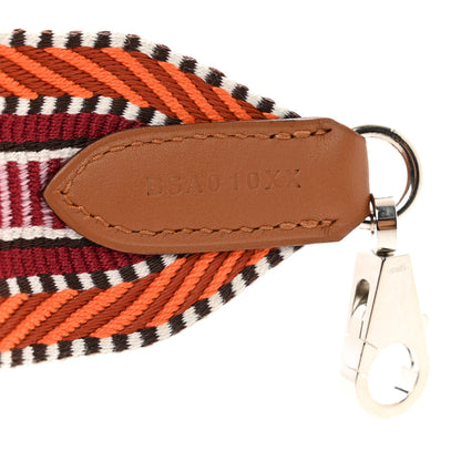 Hermes Toile Swift 50mm Sangle Cavale Shoulder Strap Orange Minium Rose Gold 4 of 4