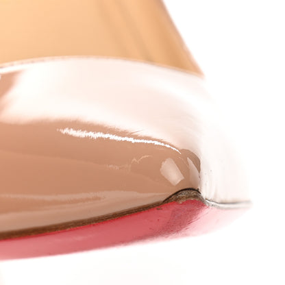 Christian Louboutin Patent Pigalle Follies 100 Pumps 38 Nude 8 of 10