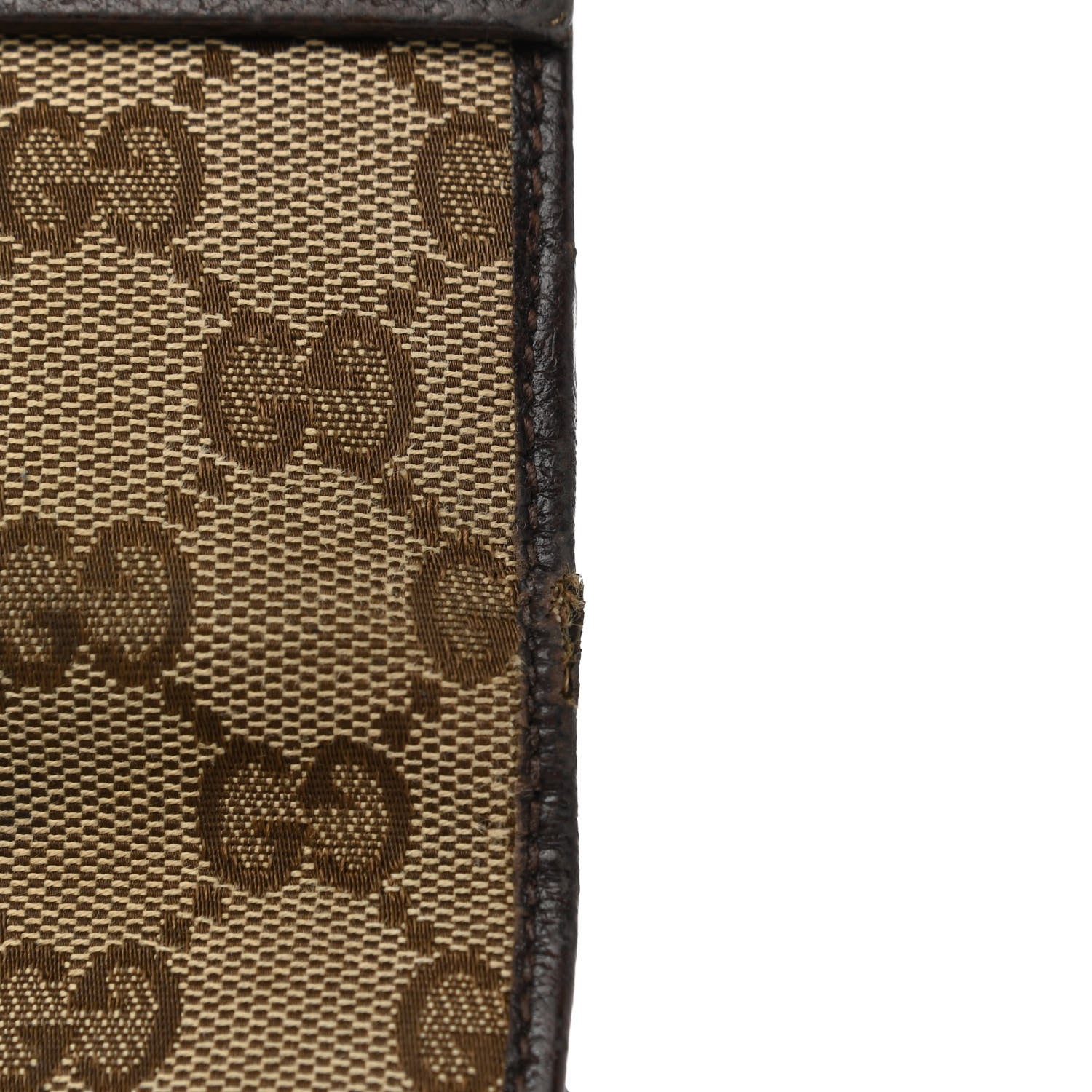 Gucci Monogram Metal Bar Continental Flap Wallet Beige Ebony Dark Brown 17 of 19