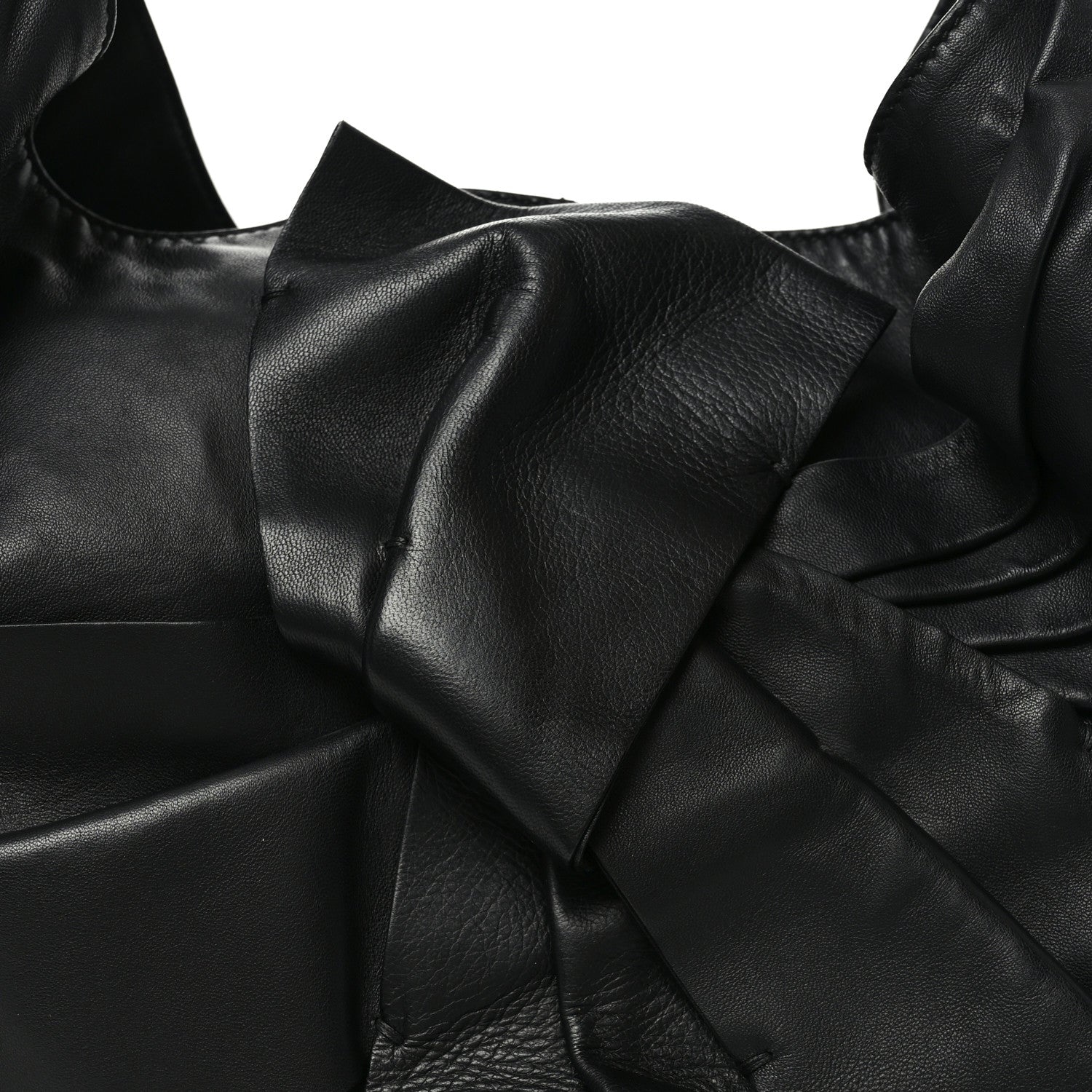 Valentino Garavani Nappa Premier Bow Hobo Black 7 of 9