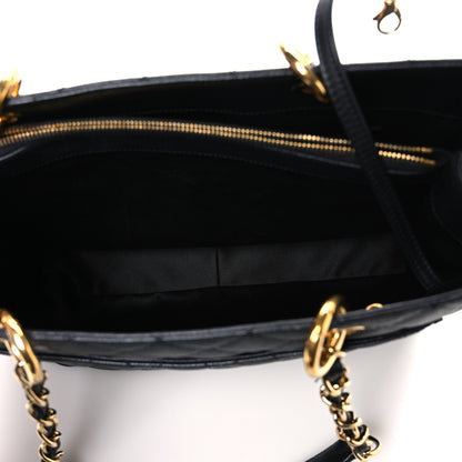 Chanel Caviar Quilted Grand Shopping Tote GST Black 6 of 12