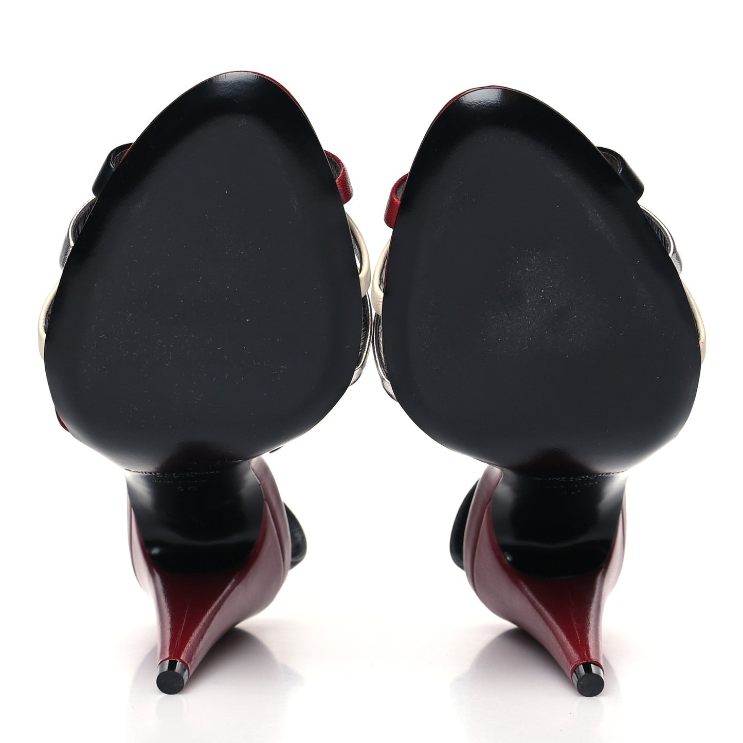 Calfskin Kristen 95 Sandal Heels 36 Red Multicolor