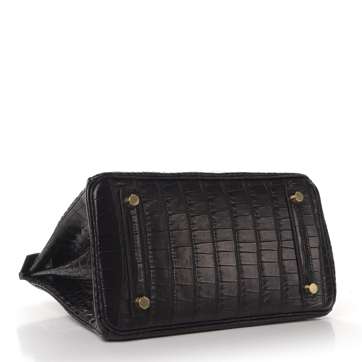 Hermes Matte Alligator Birkin 25 Black 5 of 32