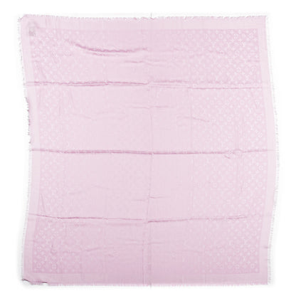 Louis Vuitton Silk Wool Monogram Shawl Velvet Rose 1 of 3