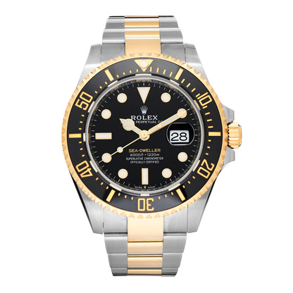 Rolex Stainless Steel 18K Yellow Gold 43mm Oyster Perpetual Date Sea-Dweller Deepsea Watch 126603 1 of 5