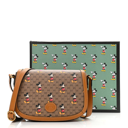 Gucci X DISNEY Mini Vintage GG Supreme Monogram Mickey Mouse Small Flap Messenger Bag Beige Vintage Sun Oil 11 of 11