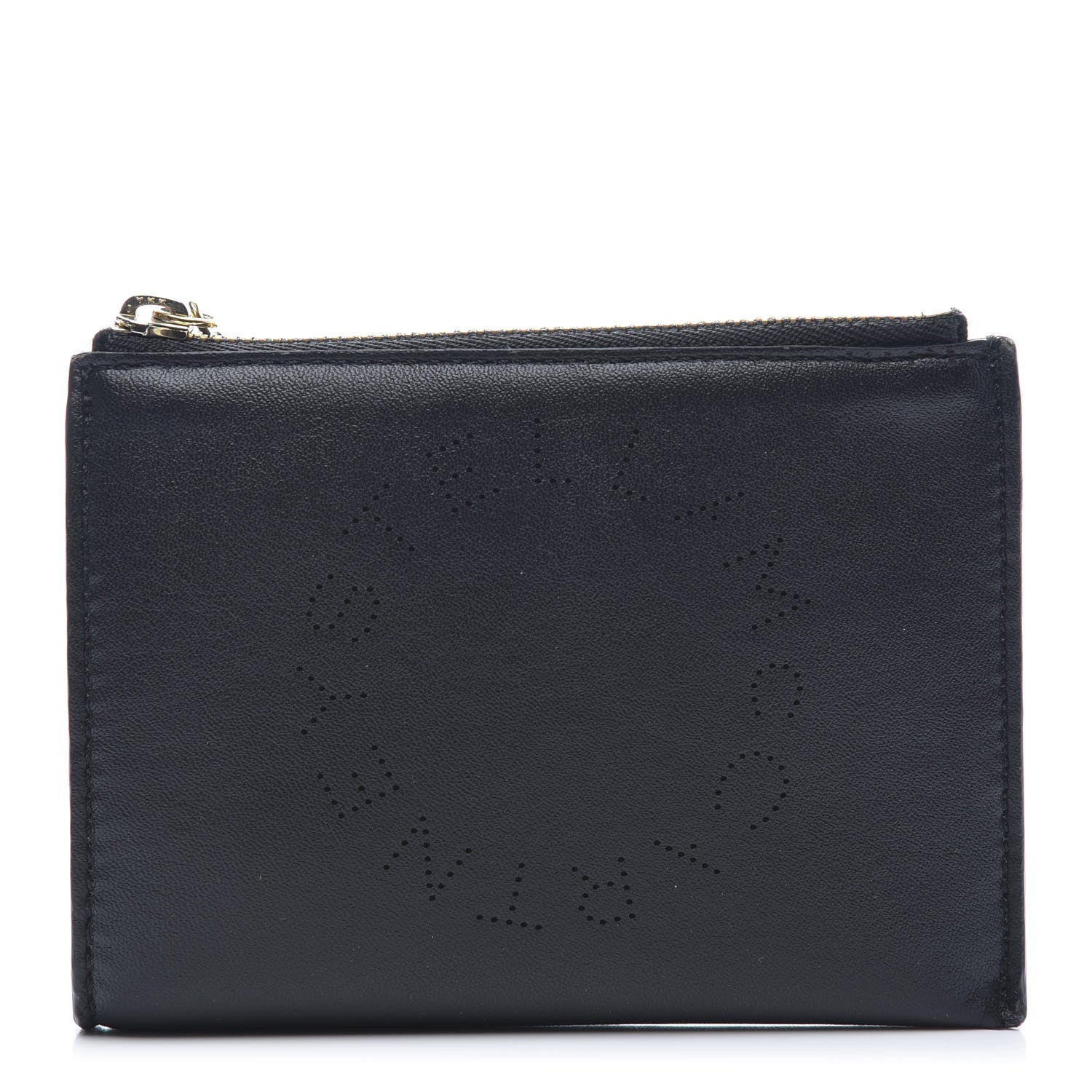 Stella McCartney Eco Alter Nappa Perforated Small Key Pouch Black 1 of 10