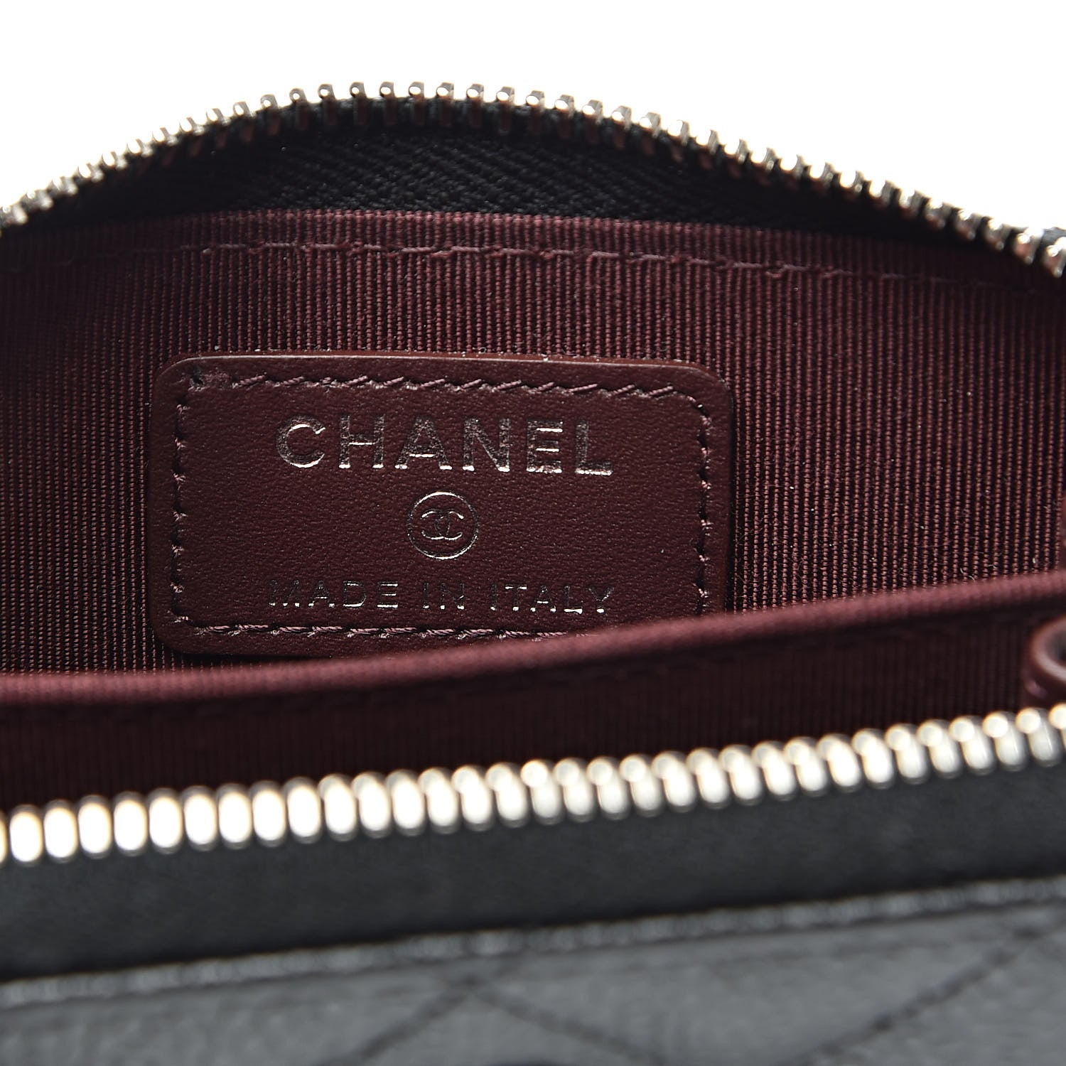 Chanel Caviar Quilted Zip Coin Purse Black 6 of 8