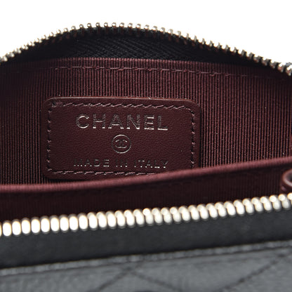Chanel Caviar Quilted Zip Coin Purse Black 6 of 8