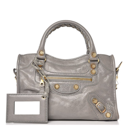 Balenciaga Agneau Giant 12 Gold Hardware Mini City Gris Pyrite 1 of 10
