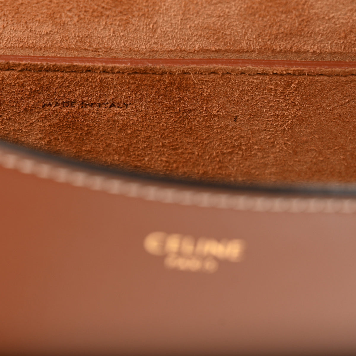 Smooth Calfskin Cuir Triomphe Folco Crossbody Bag Tan