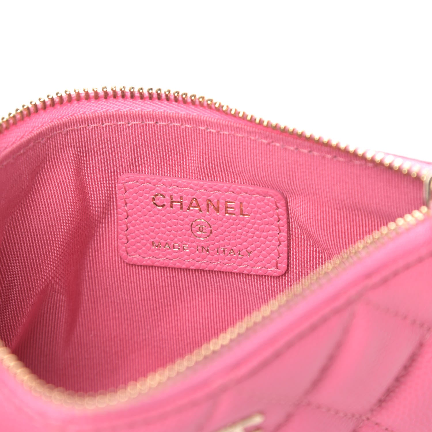 Chanel Caviar Quilted Small Cosmetic Case Pink 6 of 7
