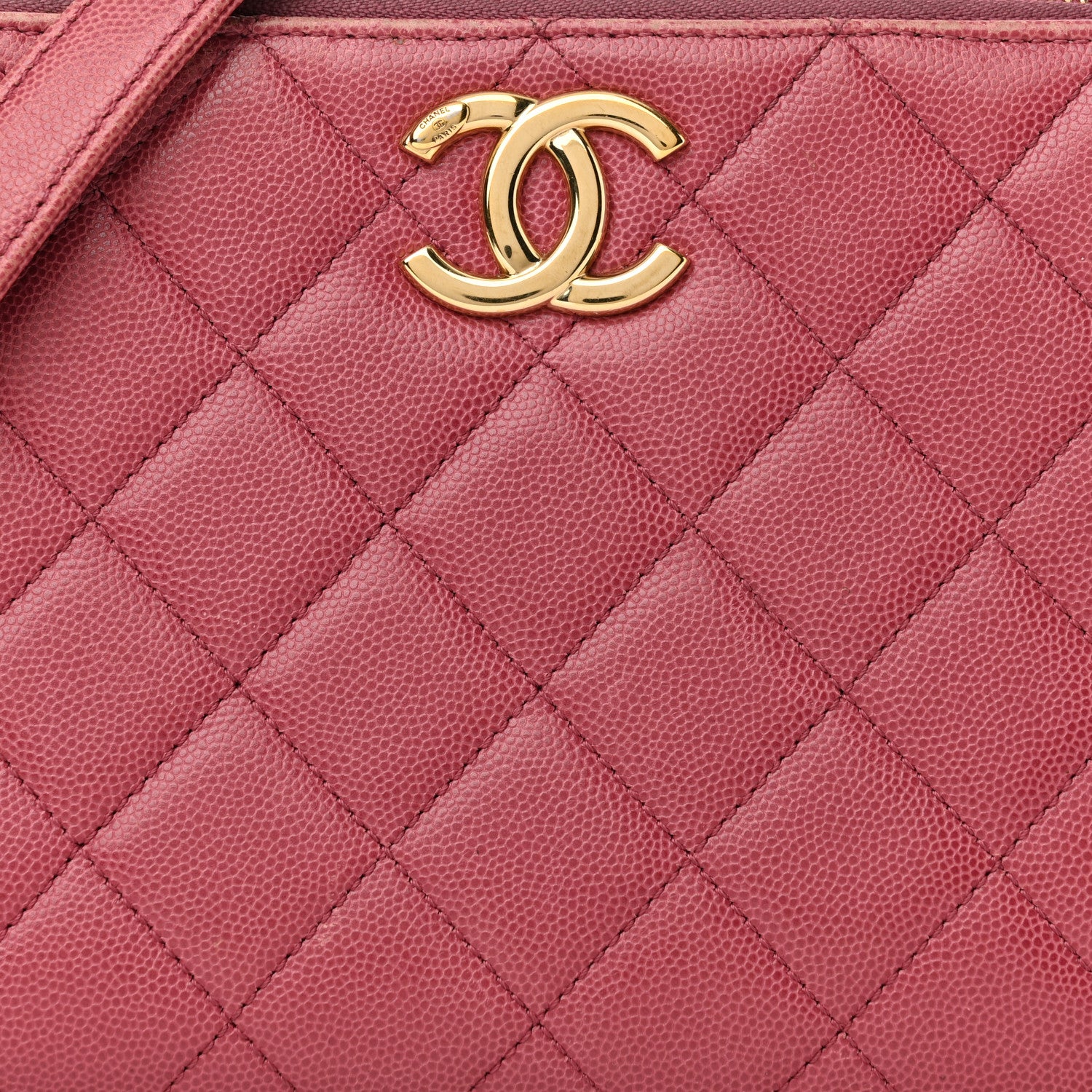 Chanel Caviar Quilted Medium Business Affinity Camera Case Dark