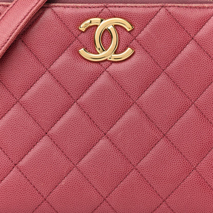 Chanel Caviar Quilted Medium Business Affinity Camera Case Dark Pink 8 of 14