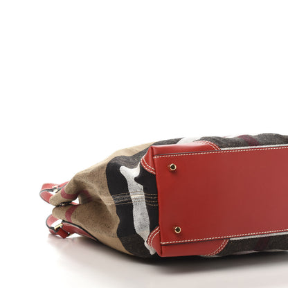 Burberry Canvas Mega Check Medium Maidstone Cadmium Red 6 of 9
