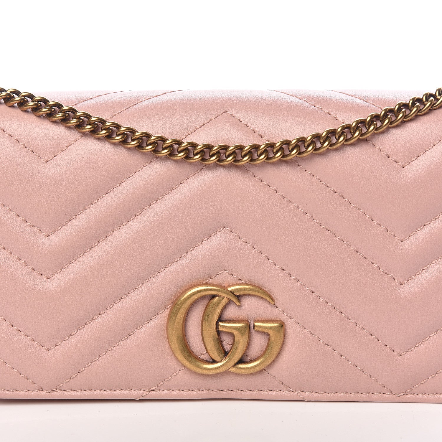 Gucci Calfskin Matelasse GG Marmont Mini Bag Perfect Pink 9 of 10