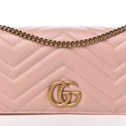 Gucci Calfskin Matelasse GG Marmont Mini Bag Perfect Pink 9 of 10