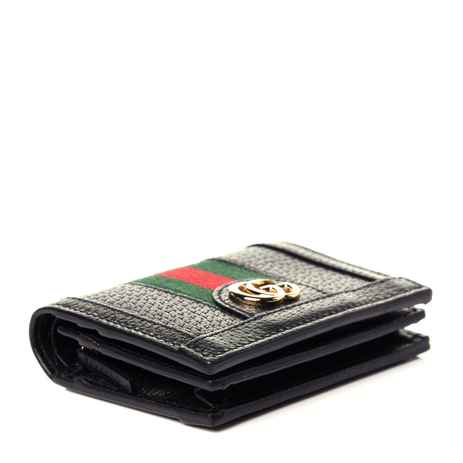 Gucci Calfskin Web Ophidia Card Case Black 6 of 9
