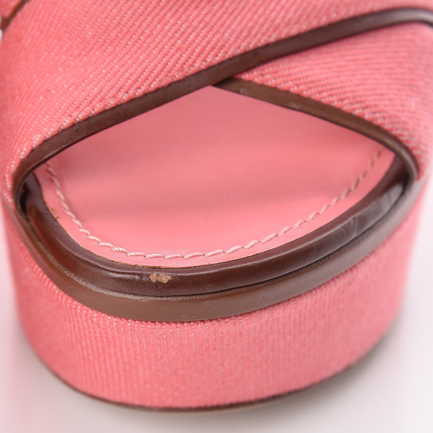 Louis Vuitton Denim Articles de Voyage Wedges 38.5 Rose 11 of 12