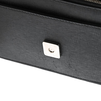 Fendi Vitello Elite Mink Fur Studded Karlito Tube Wallet on Chain Black 12 of 14