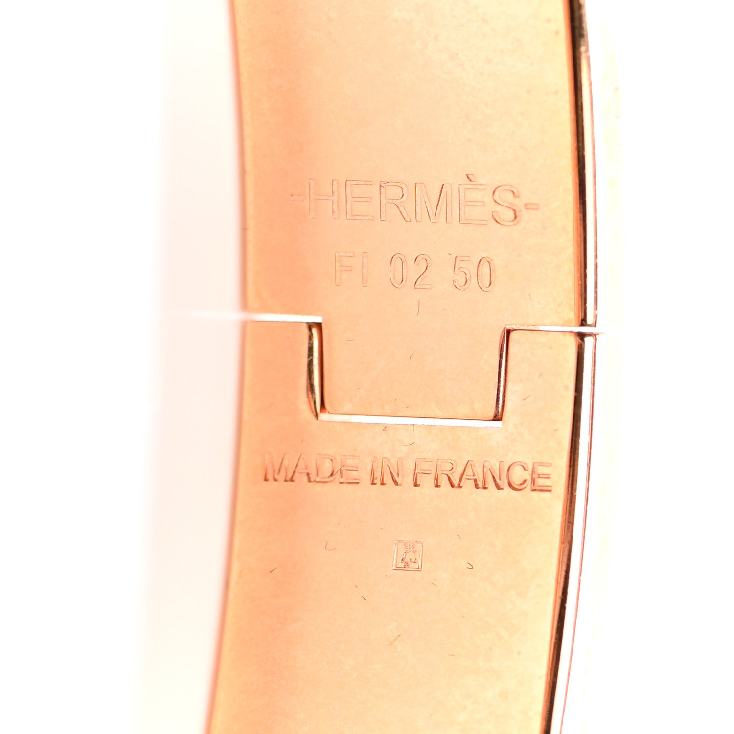 Hermes Enamel Narrow Clic Clac H Bracelet PM Marron Glace 4 of 4