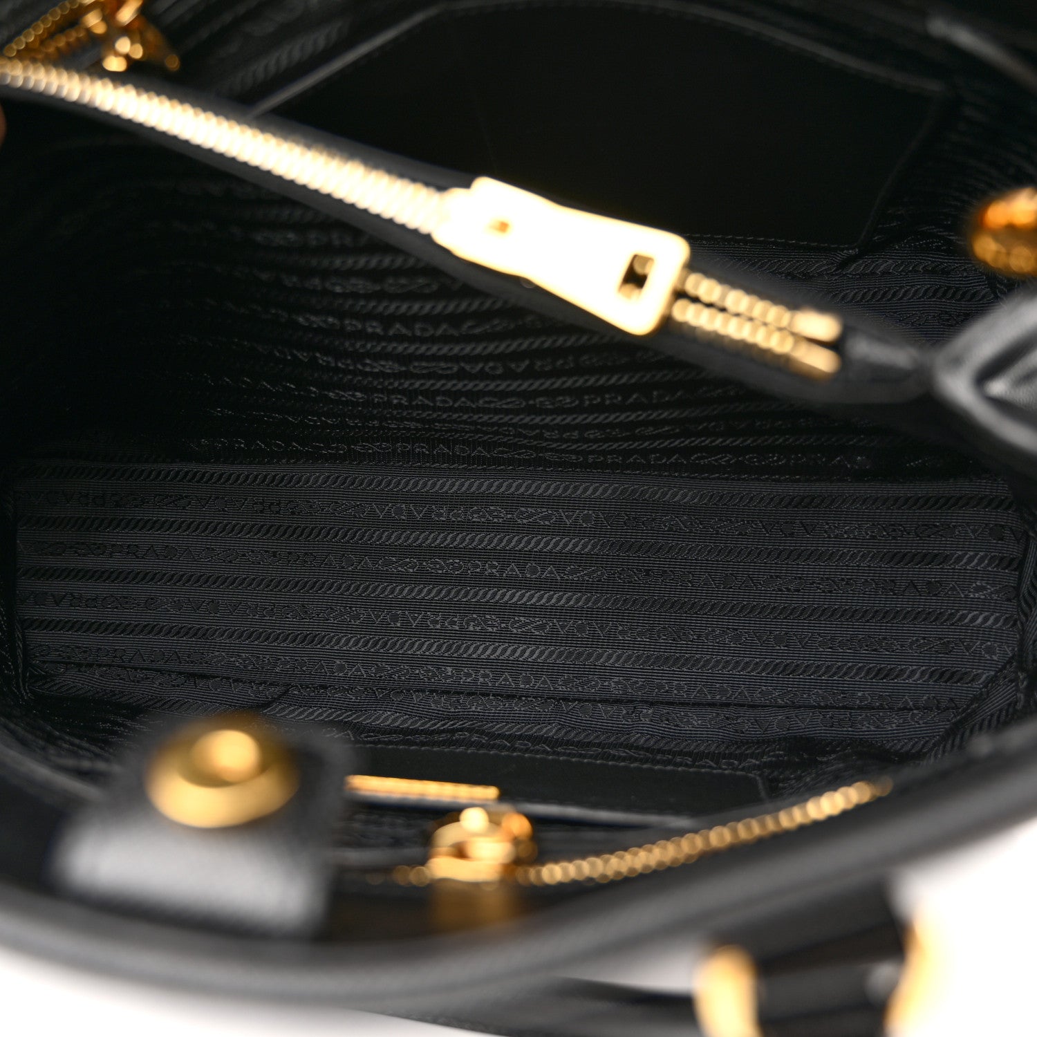 Prada Saffiano Lux Open Promenade Tote Black 6 of 13