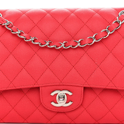 Chanel Caviar Quilted Medium Double Flap Red 8 of 10
