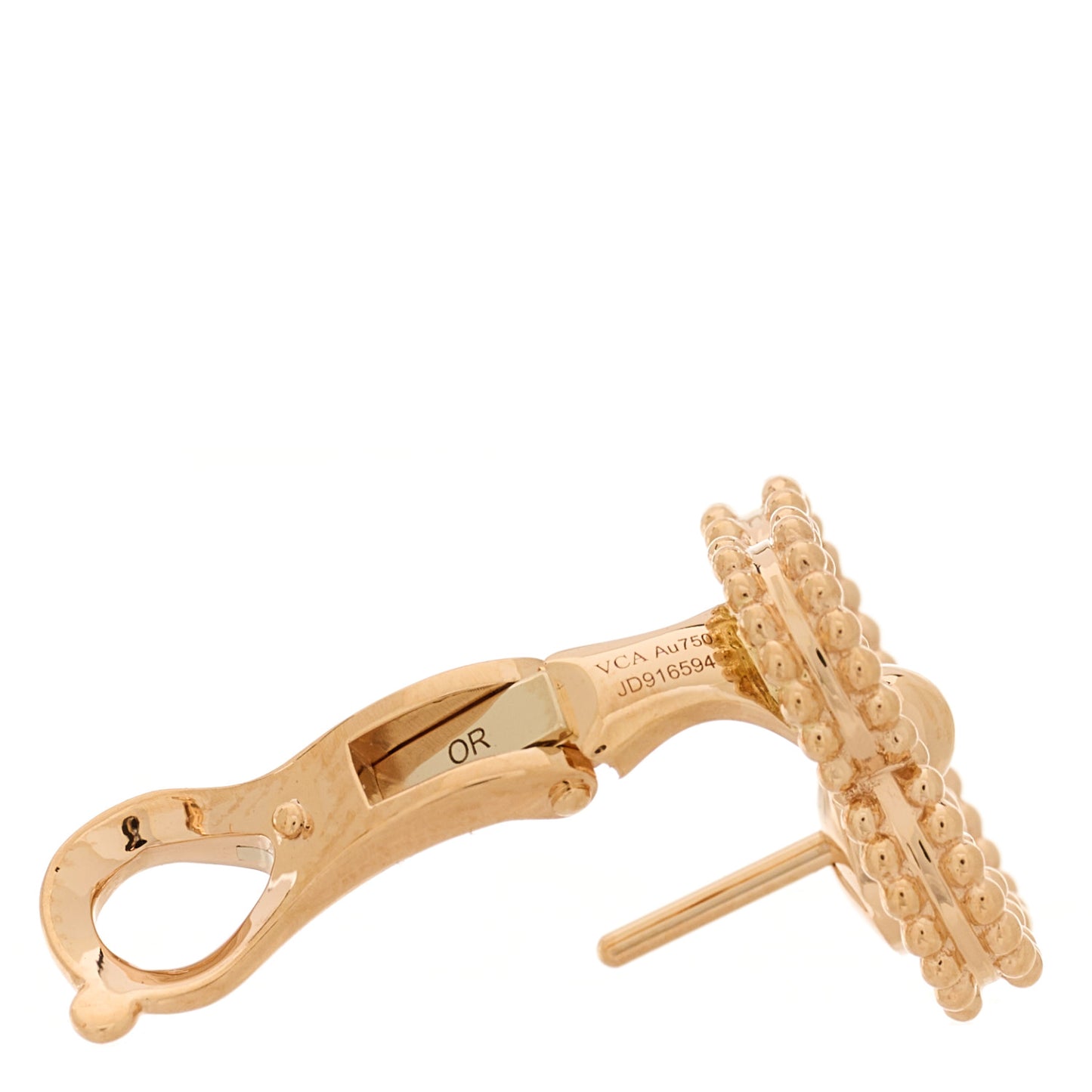 18K Rose Gold Vintage Alhambra Earrings