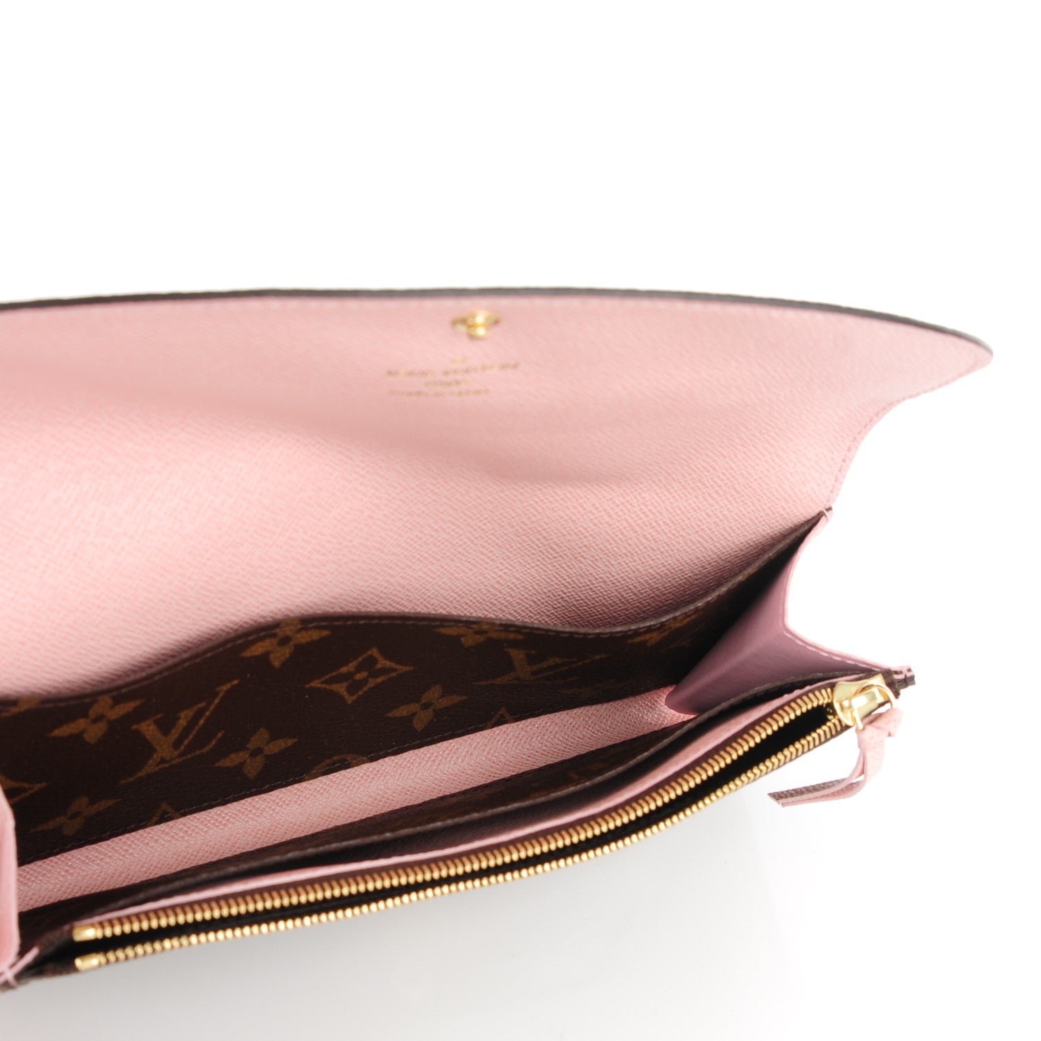 Louis Vuitton Monogram Emilie Wallet Rose Ballerine 8 of 8