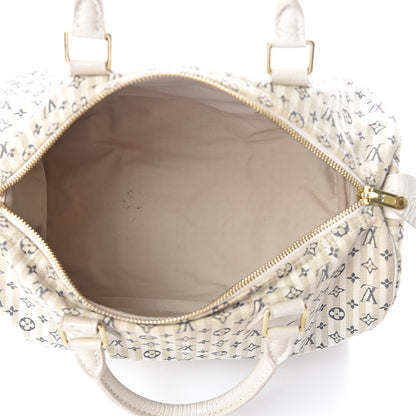 Louis Vuitton Mini Lin Croisette Speedy 30 Blue 6 of 11