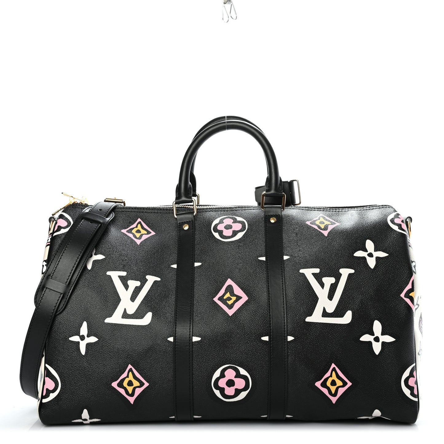 Monogram Giant Wild At Heart Keepall Bandouliere 45 Black