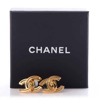 Chanel Metal Obazine CC Earrings Gold 5 of 5